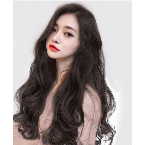 Tóc Giả Nữ Đẹp Kiểu Xoăn Gợn Sóng, Dạng Kẹp Nửa Đầu _TG1 - Love Hairs