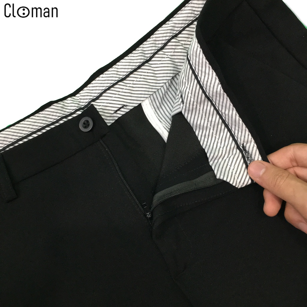 Quần Short Tây Âu Nam CLOMAN Co Giãn Dáng Ôm Form Body Slimfit Cao Cấp QN004
