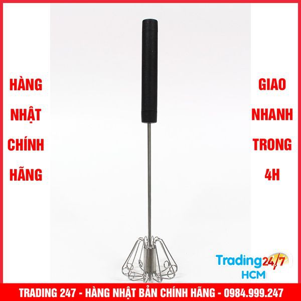 [Hỏa tốc HCM] Dụng cụ đánh trứng dạng ấn inox và nhựa ABS NỘI ĐỊA NHẬT BẢN