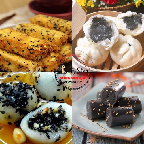 1kg Mè Đen Hữu Cơ SallyFood Vừng Đen Sạch Không Chất Bảo Quản Organic - Shop Sỉ Lẻ Nông Sản Quê