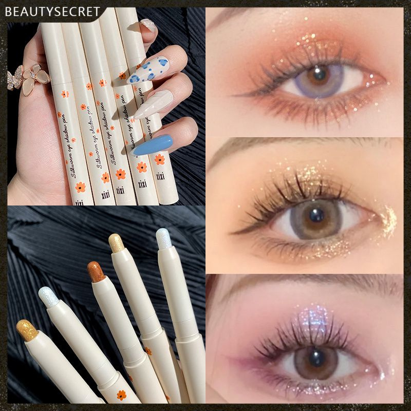 XIXI Eyes lying silkworm pen eyeshadow stick brighten coral peach rose golden eye makeup stick -beauty