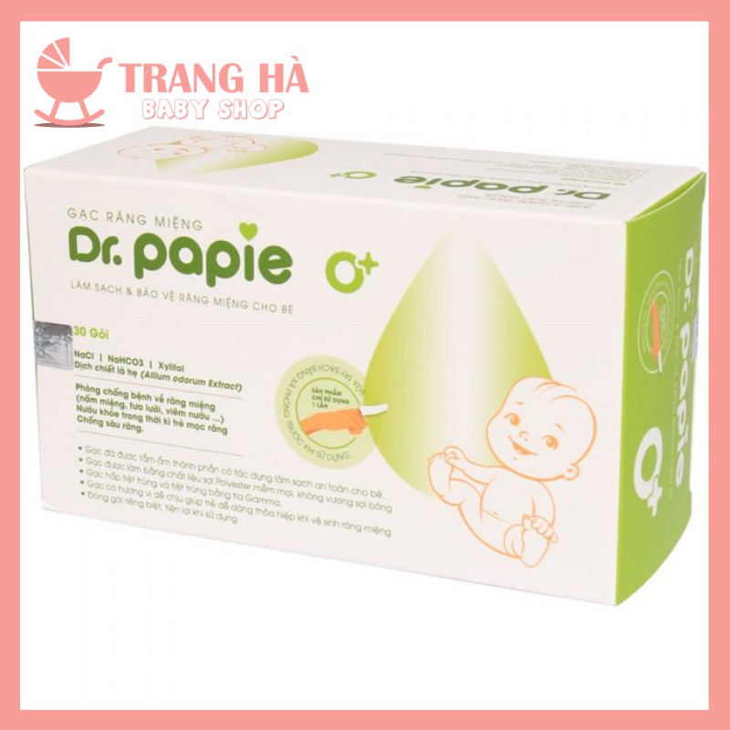 GẠC TẨM DỊCH LÁ HẸ GẠC RƠ LƯỠI DR.PAIPE HỘP 30 GÓI TẨM DỊCH LÁ HẸ KHÁNG KHUẨN CHỐNG NẤM