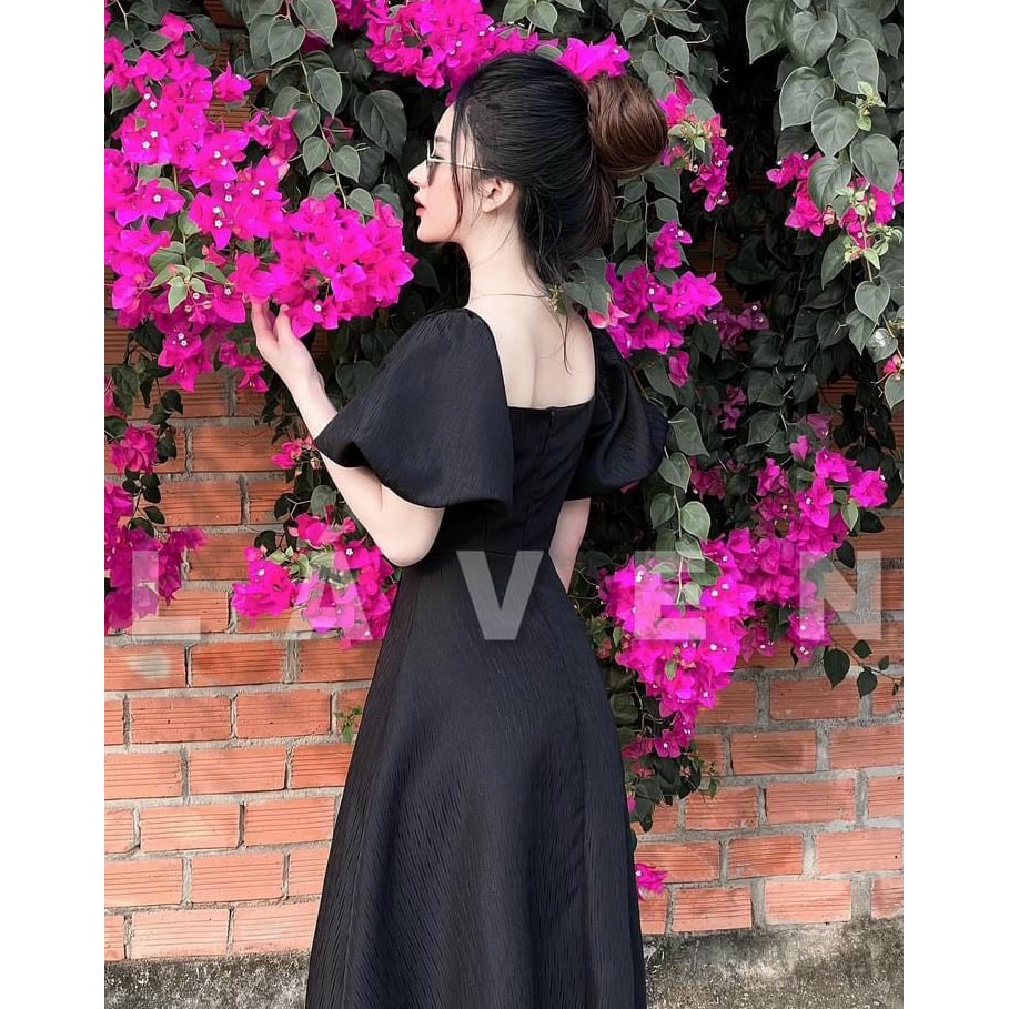 [HCM] Đầm Maxi Xẻ Tà Trước Nút Bọc (Có Mút Ngực) Thời Trang Nữ Sam Closet Free Size 40-55kg