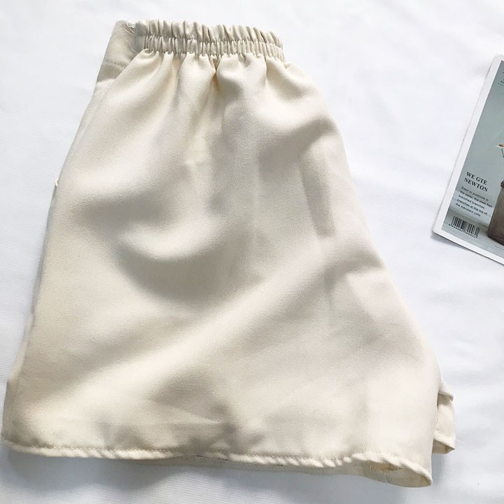 Quần đùi nữ từ 45-52kg - quần short nữ vải kaki mềm mát Lưng Cao - QU63