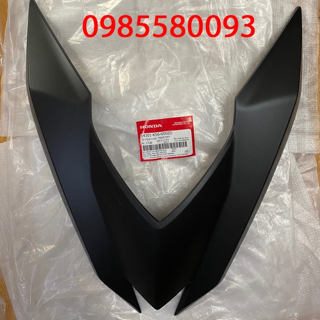 Dàn áo, vỏ xe, mặt nạ, tai thỏ Winner V1 đen nhám đời 2018 Zin chính hãng Honda