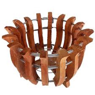 Chậu gỗ nhãn f20, chậu gỗ trồng lan