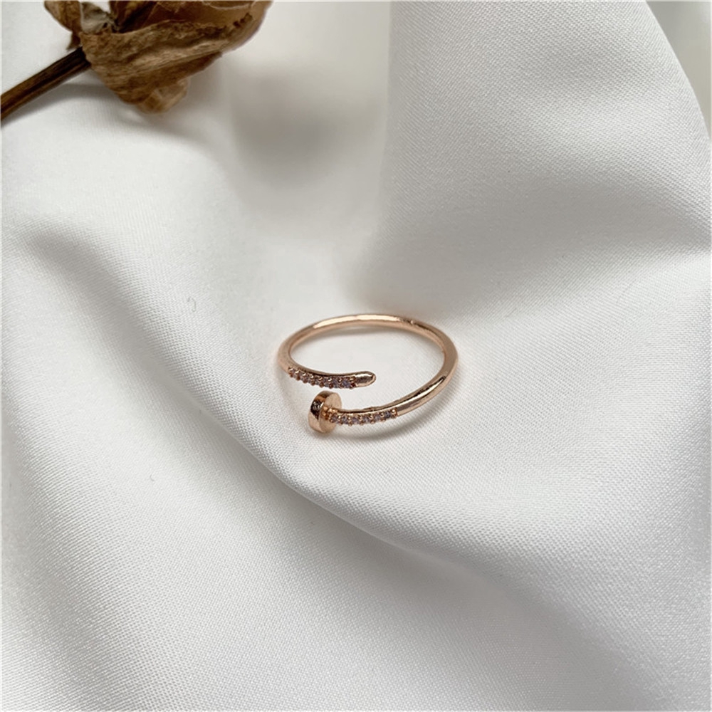 Nhẫn Hở Hình Móng Vuốt Phong Cách Hàn Quốc