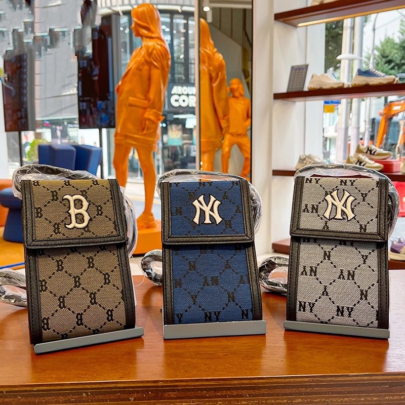 [ CHUẨN HÃNG ] Túi Đeo Chéo MLB NY Dáng Vuông Nhỏ Phong Cách Hàn Quốc Full Tag Code