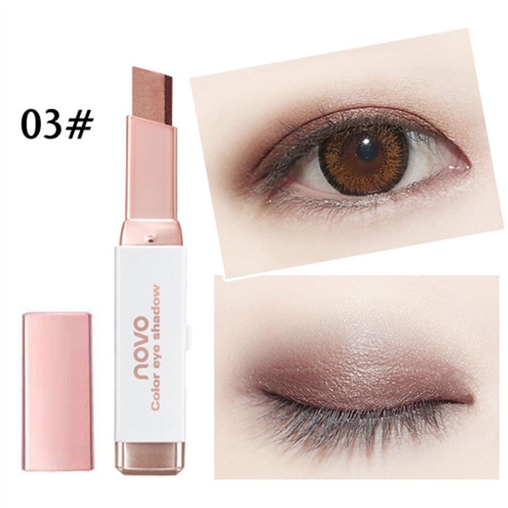 Thỏi Phấn Mắt 2 Màu Sắc Lấp Lánh Chống Thấm Nước Lâu Trôi