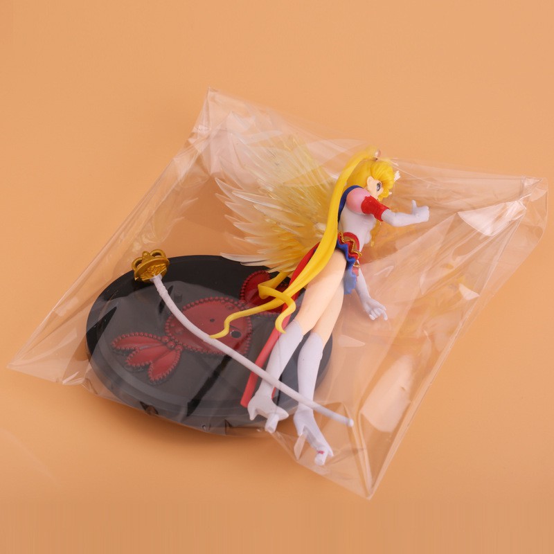 Mô hình Thủy Thủ Mặt Trăng có cánh nhựa đặc PVC trang trí bàn làm việc, trưng bày