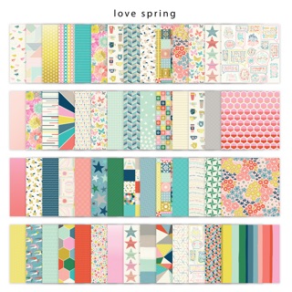 GIẤY HOẠ TIẾT CHỌN THEO SỐ - SCRAPBOOK - LOVE BOX - BULLET JOURNAL - LOVE SPRING COLLECTION