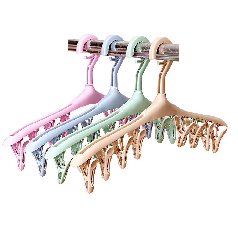 Móc treo quần áo tám kẹp thông minh VIDA Nhật Bản