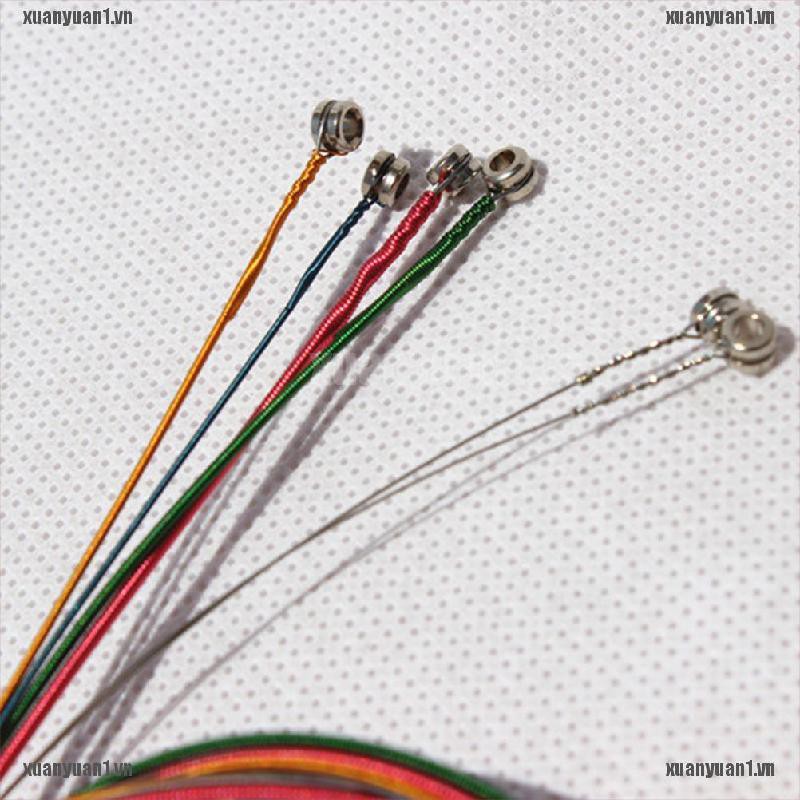 Set 6 Dây Đàn Guitar Acoustic Màu Cầu Vồng 1 #