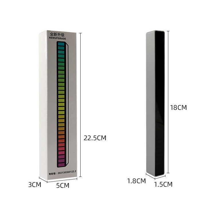 Đèn led cảm biến âm thanh 16 triệu màu, thanh đèn led nhảy theo nhạc 18cm