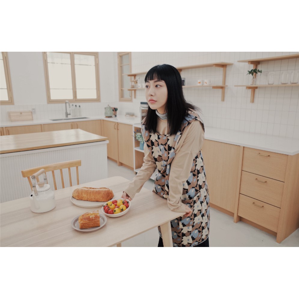 HARMONY BLACK APRON - tạp dề làm bếp làm bánh cao cấp dây chéo lưng
