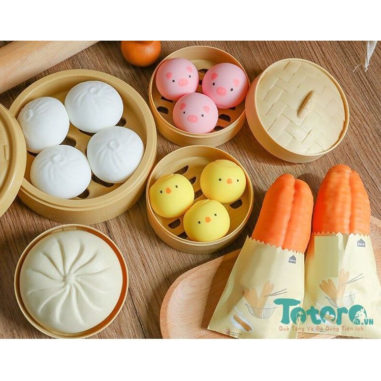 Đồ Chơi Mô Phỏng Thịt Nướng Bánh Bao Dễ Thương Xinh Xắn