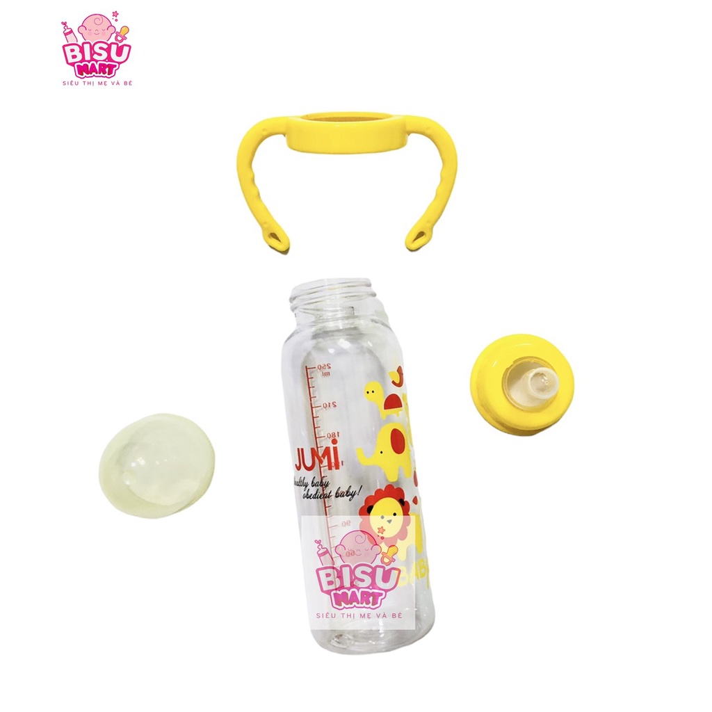 Bình sữa cổ hẹp YuMi 120ml - 240ml (có tay cầm)