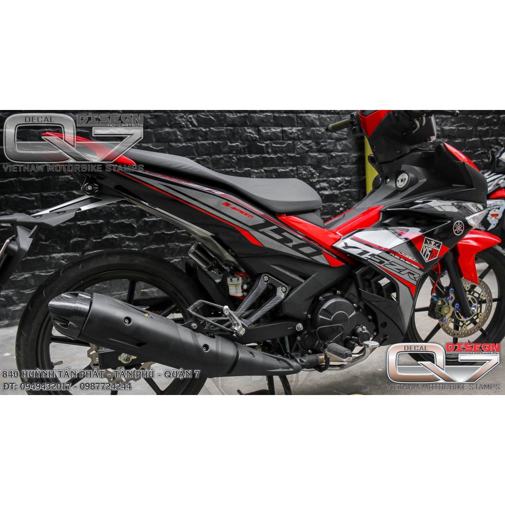 Tem Rời EXCITER 150 Y15ZR ĐỎ ĐEN