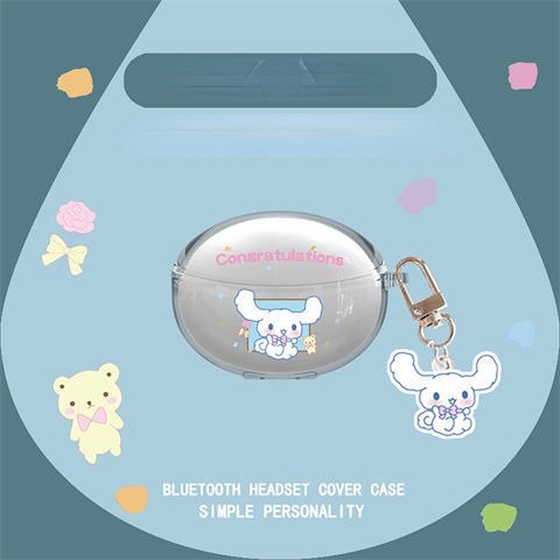 Hàng Sẵn Sàng! Vỏ Bảo Vệ Hộp Sạc Tai Nghe OPPO Enco Air 2 Pro Mềm Họa Tiết Hoạt Hình Pikachu & Thỏ Tím