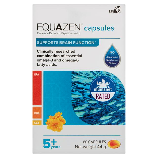 DHA equazen capsules cho bé từ 5 tuổi (60 viên) - 44g