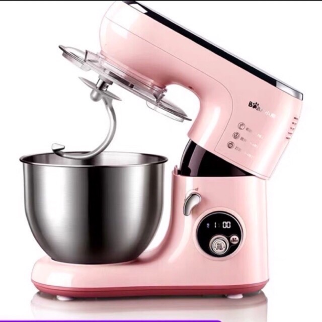 Máy đánh trứng trộn bột đánh kem bơ-có hẹn giờ để bàn tự động đa năng Bear SJJ-B10W5 , BH 12 tháng - HAPOS