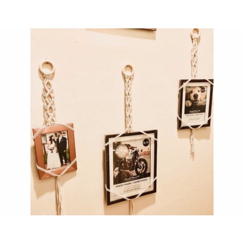 Macrame Dây Treo Ảnh Trang Trí Nhà Cửa