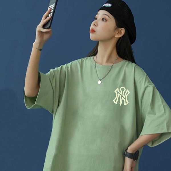 Áo thun tay lỡ NY New York, áo phông unisex tay lỡ chất Cotton thấm hút mồ hôi thoáng mát mùa hè.