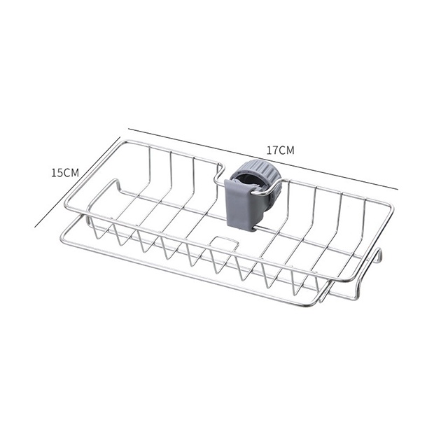 Kệ - Giá Inox Treo Vòi Để Giẻ Rửa Chén Bát, Miếng Cọ Nồi, Chảo Giúp Khu Vực Bếp Luôn Khô Ráo, Sạch Sẽ. Takyhome 4009