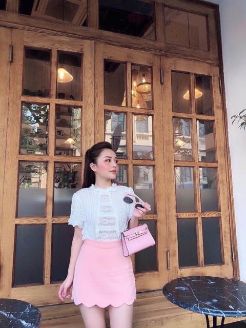 CHÂN VÁY UMI GẤU LƯỢN MS12717 (có lót quần )