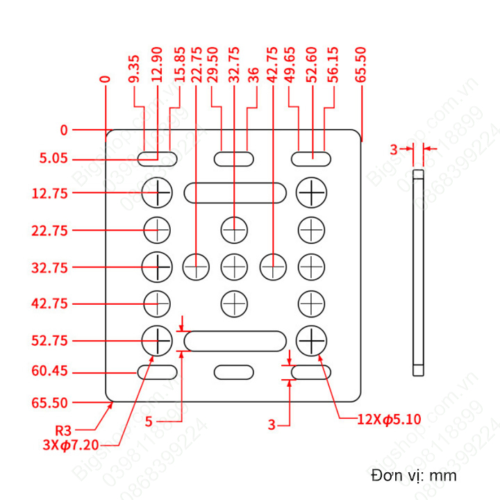 (Bigshop) Bộ PAD bánh xe V-slot cho thanh nhôm định hình dễ dàng mở rộng openbuild