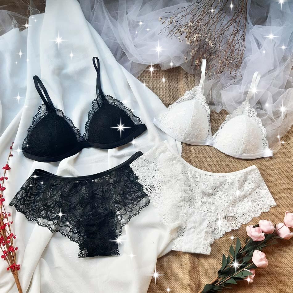 [RẺ VÔ ĐỊCH] Bộ đồ lót ren không gọng bralette không gọng có mút siêu đẹp