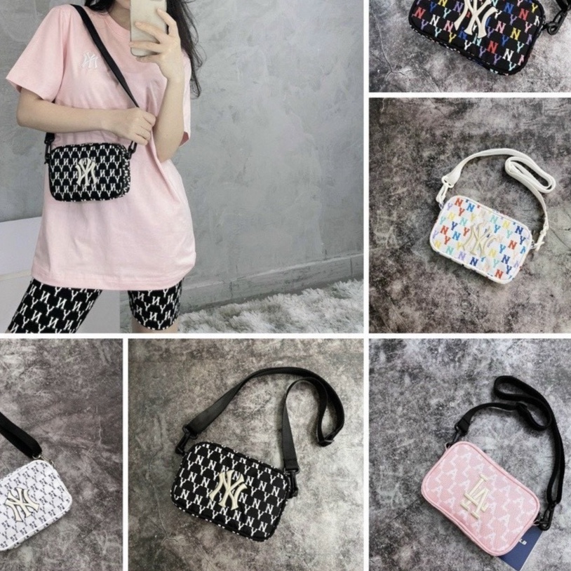 Túi xách đeo chéo nam nữ M.L.B 2 chi tiết