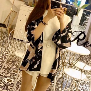 Áo kimono hạc 2020