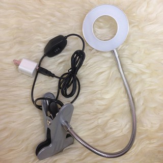 Đèn kẹp kèm củ sạc tiện dụng dùng cho phun xăm,Nail,spa mini