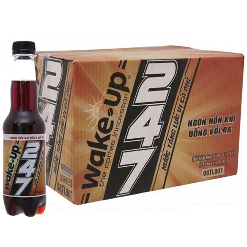 Thùng 24 chai/ lốc 6 chai nước tăng lực wake up 247 330ml