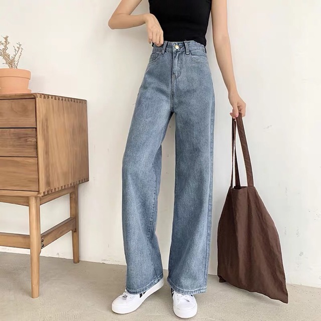 [hình thật] QUẦN JEANS ỐNG XUÔNG GẤP LAI DÁNG DÀI CHẤM GÓT | WebRaoVat - webraovat.net.vn