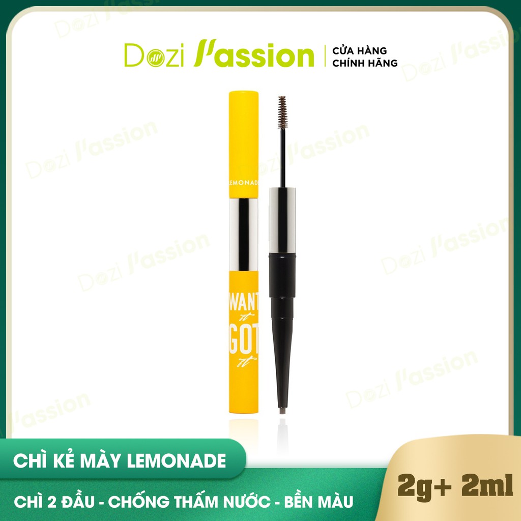 Chì Kẻ Mày Lemonade 2 Đầu Bền Màu, Lâu Trôi - Lemonade Want It Got It Dual Eyebrow