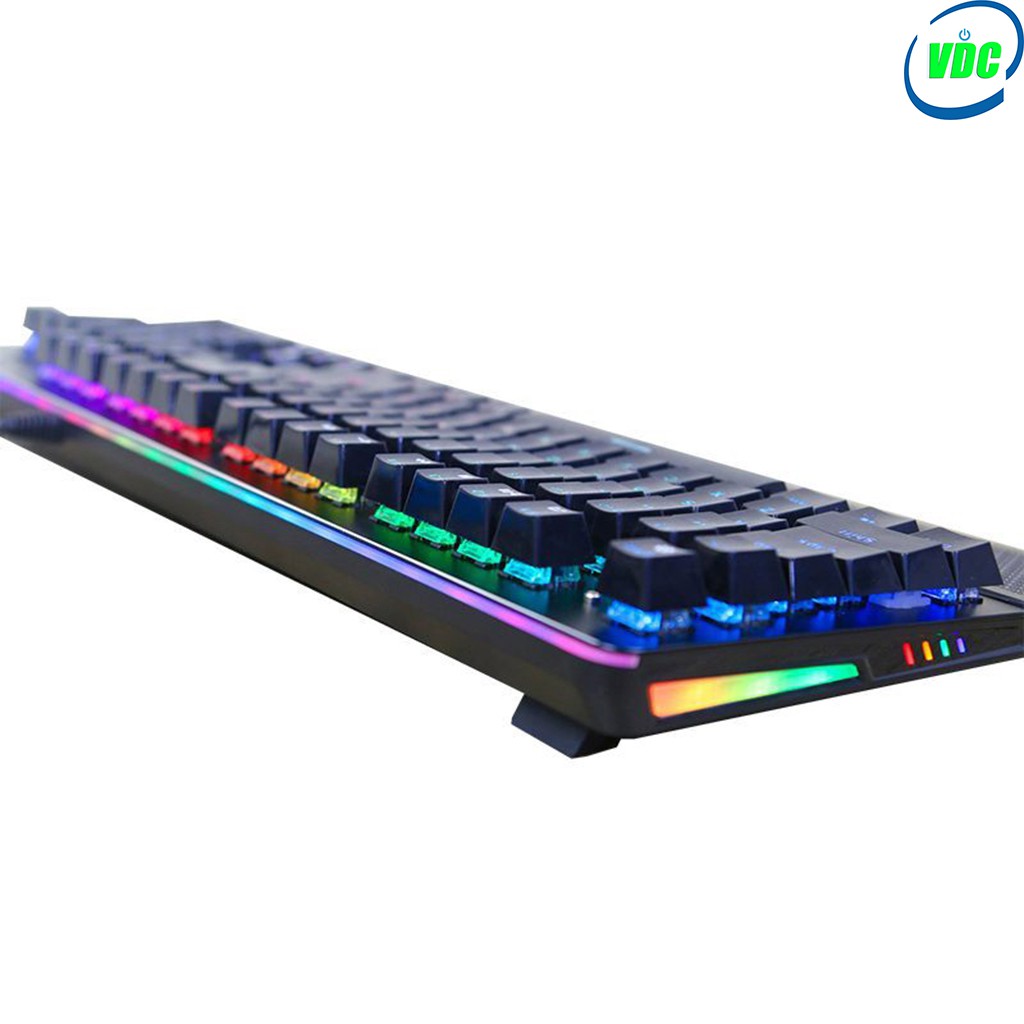 Bàn phím cơ gaming Fuhlen Subverter led RGB - Blue Switch Black - Led 20 chế độ siêu sáng - Ninza phân phối - BH 2 năm