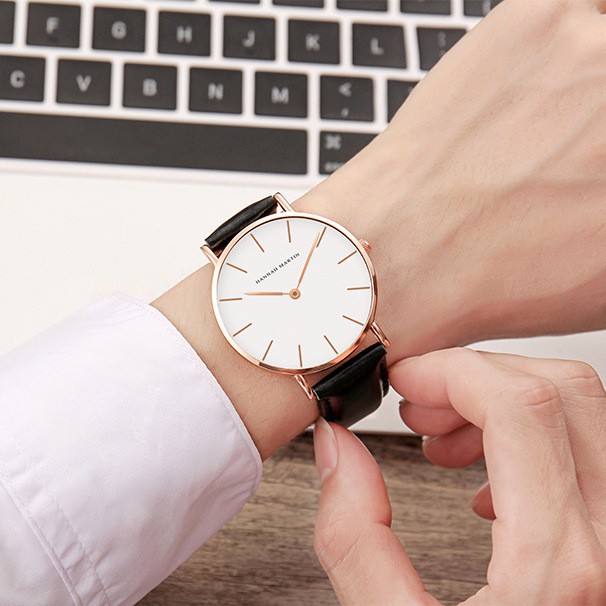 ĐỒNG HỒ NAM CHÍNH HÃNG HANNAH MARTIN DÂY DA CAO CẤP SIÊU MỎNG KIỂU DÁNG THỜI TRANG DOANH NHÂN SANG TRỌNG | BigBuy360 - bigbuy360.vn