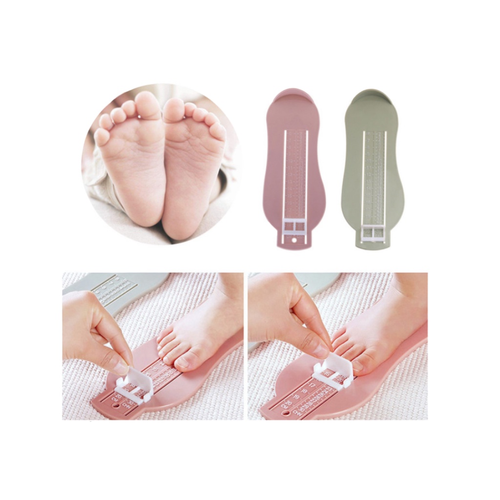 Thước đo chiều dài bàn chân cho bé từ 0 đến 8 tuổi - Gia dụng Hamster