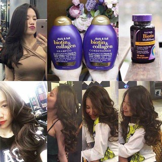 Dầu gội + Xã Biotin & Collagen OGX