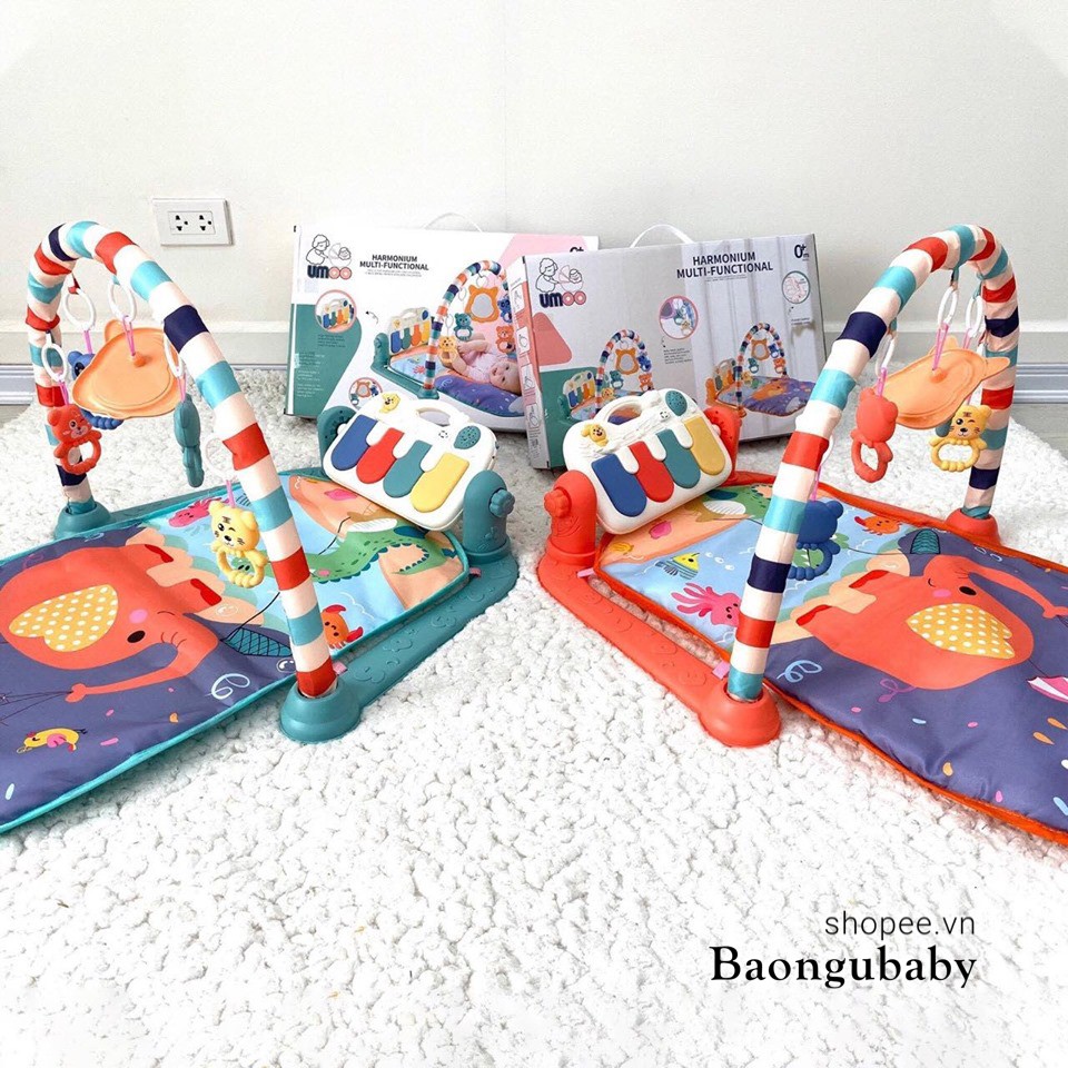 |Hàng chính hãng| Thảm nhạc cho bé, trẻ sơ sinh nằm chơi, vận động Baby Gym Mat