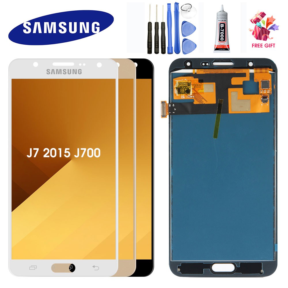 Màn Hình Cảm Ứng Lcd Cho Samsung Galaxy J7 2015 J700 Lcd J700f J700h J700m Lcd