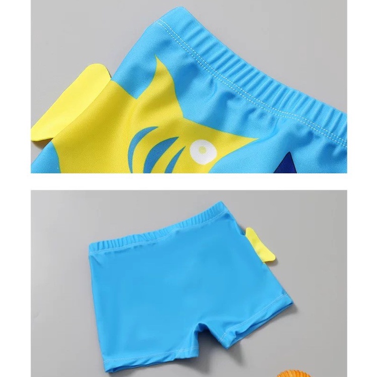 Quần bơi cho bé trai trẻ em kèm mũ Hàng Quảng Châu cao cấp