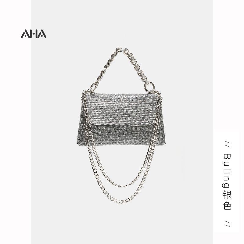 Túi xách đeo vai AHA OFFICIAL phối dây xích phong cách cổ điển thời trang dành cho nữ