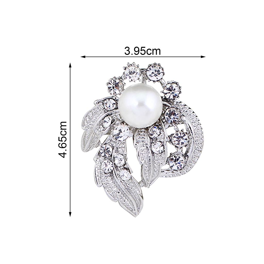 Ghim Cài Áo Hình Hoa Đính Đá Lấp Lánh Sang Trọng