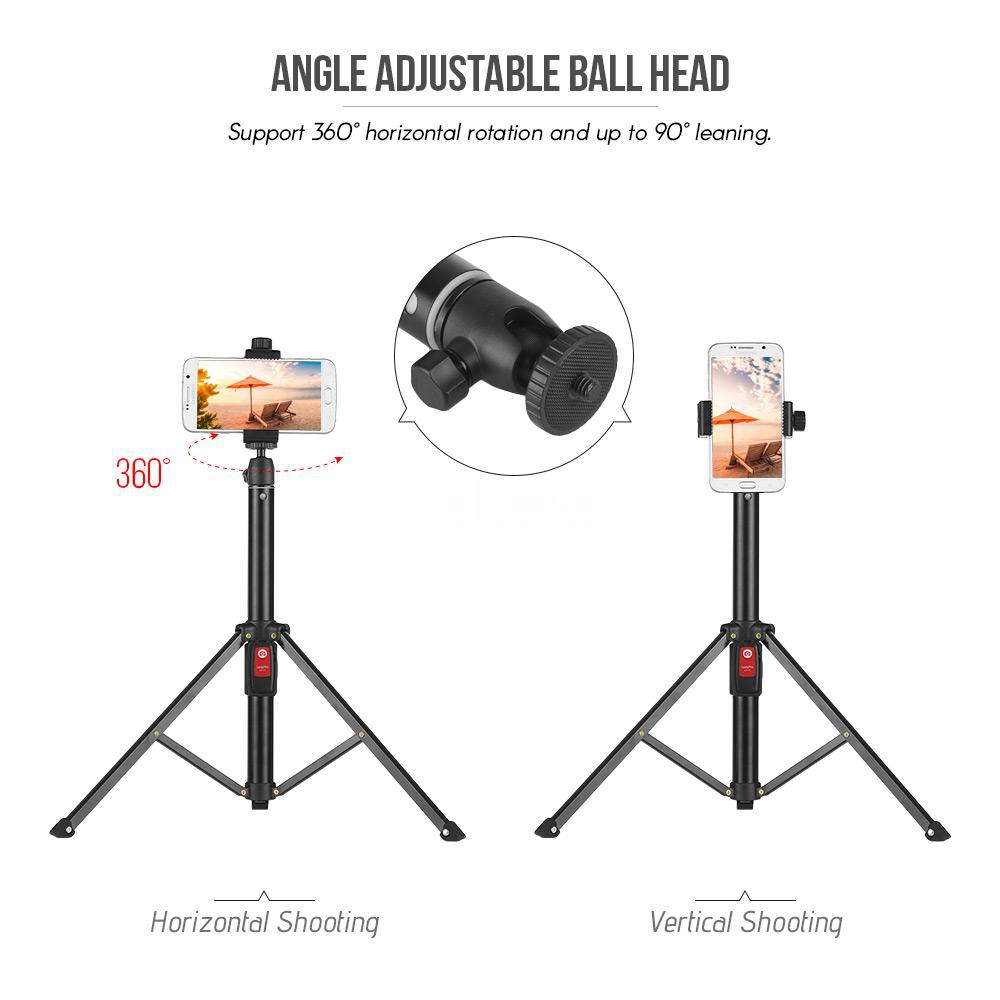 55inch Flexible Tripod Selfie Stick Support Stand with  Remote for iPhone X 8 7 6 plus for Samsung Galaxy Note 8/S8 for