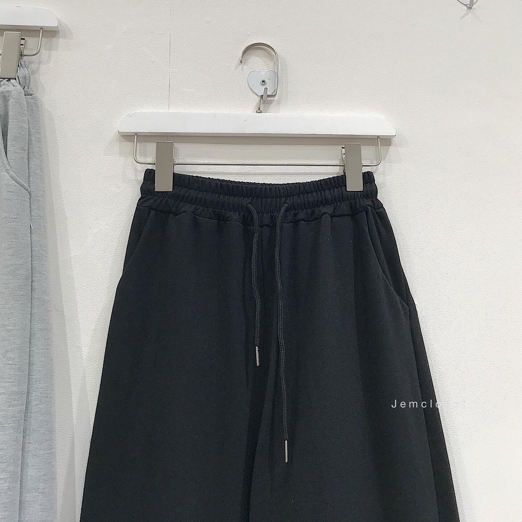 Quần Vải Nữ Jogger JEMCLOSET Ống Bo Form Rộng Thỏa Mái Thời Trang Dễ Phối Đồ  DOXY - 2498