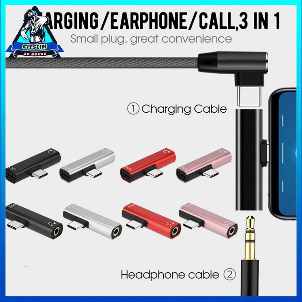 Bộ điều hợp tai nghe Type-c Bộ điều hợp âm thanh có thể sạc được Bộ kết hợp âm thanh 2 TRONG 1