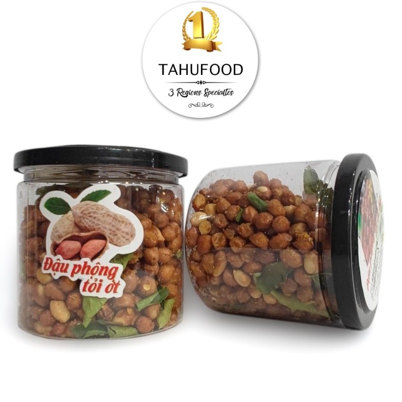 Đậu Phộng Tỏi Ớt - Lạc Rang Tỏi Ớt 230g  Giòn Ngon Ăn Mãi Không Chán - TAHUFOOD